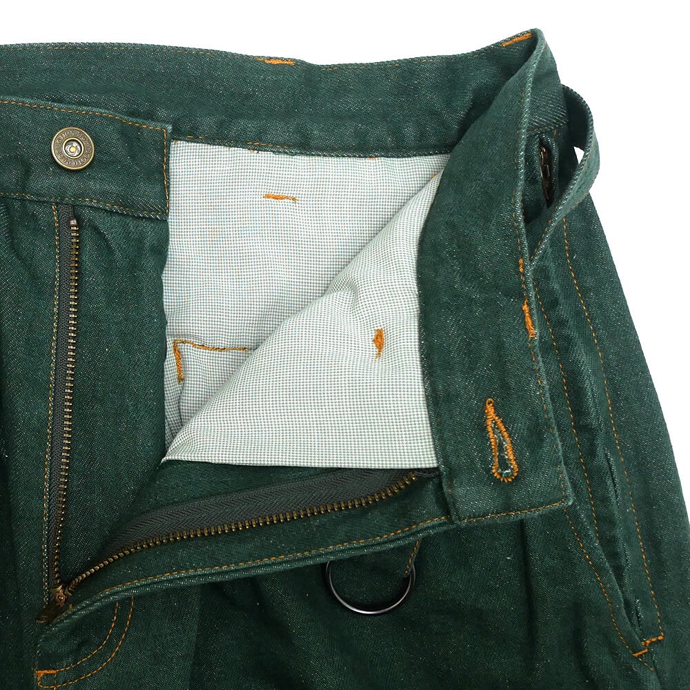 TIGHTBOOTH（TBPR） PANTS タイトブース パンツ ジーンズ DENIM BALLOON DARK GREEN スケートボード スケボー 4