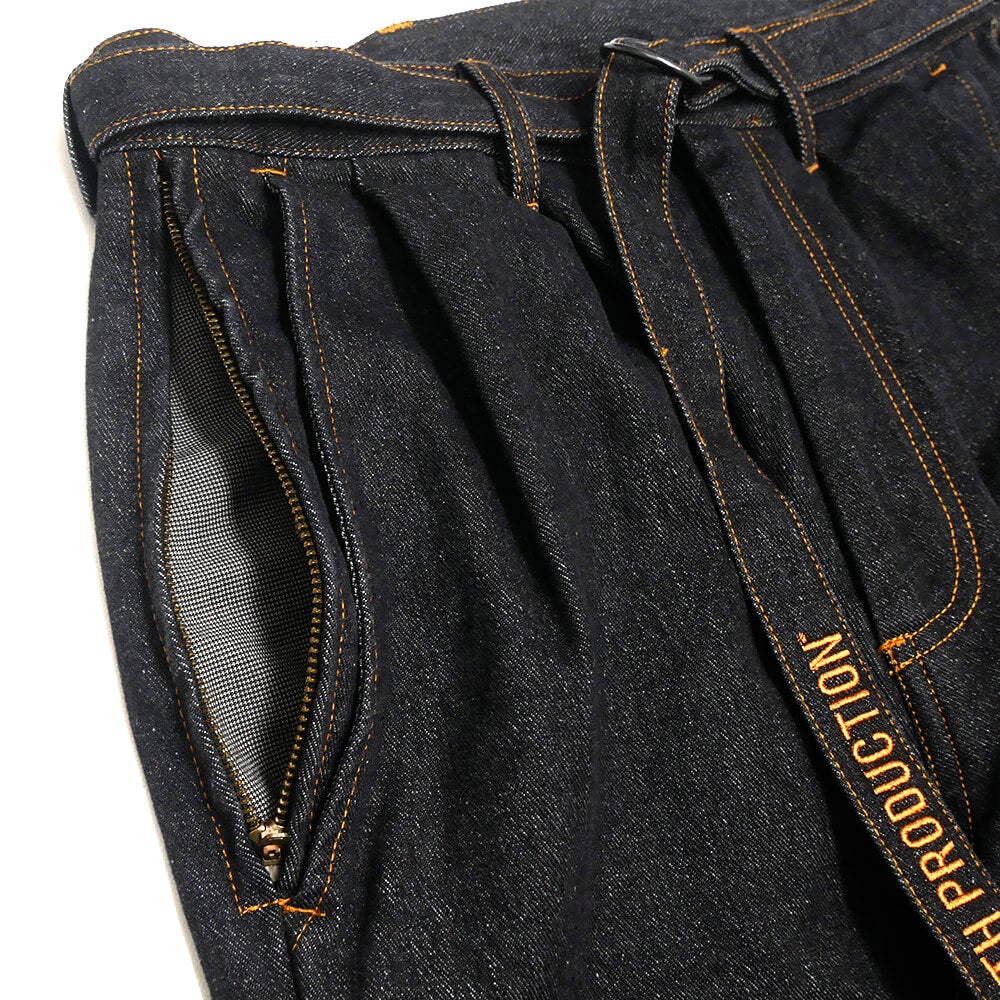 TIGHTBOOTH（TBPR） PANTS タイトブース パンツ ジーンズ DENIM BALLOON BLACK スケートボード スケボー 2