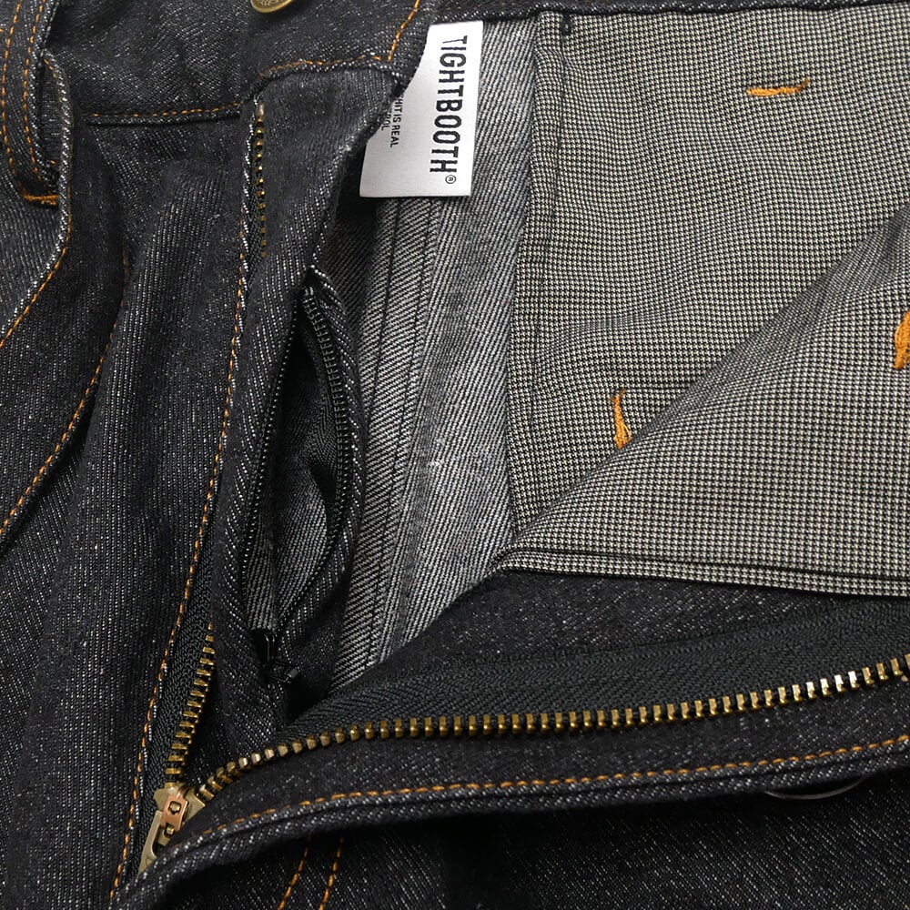 TIGHTBOOTH（TBPR） PANTS タイトブース パンツ ジーンズ DENIM BALLOON BLACK スケートボード スケボー 5
