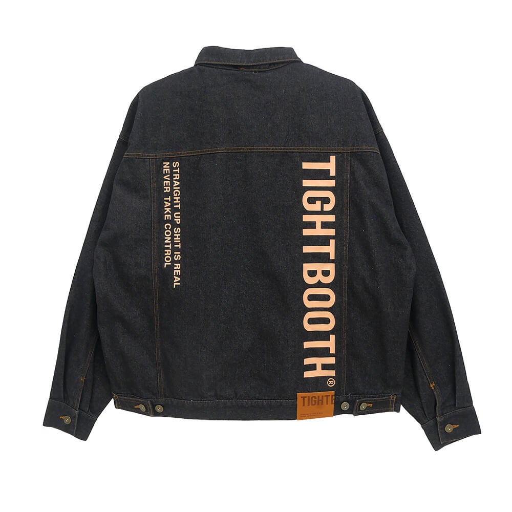 TIGHTBOOTH（TBPR） JACKET タイトブース ジャケット DENIM BLACK スケートボード スケボー 
