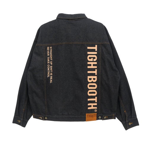 TIGHTBOOTH（TBPR） JACKET タイトブース ジャケット DENIM BLACK スケートボード スケボー 