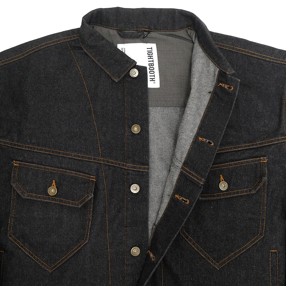 TIGHTBOOTH（TBPR） JACKET タイトブース ジャケット DENIM BLACK スケートボード スケボー 3