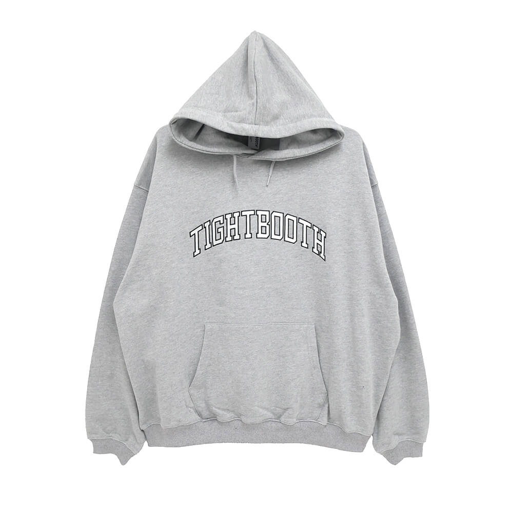 TIGHTBOOTH（TBPR）HOOD タイトブース パーカー COLLEGE HOODIE GREY スケートボード スケボー 
