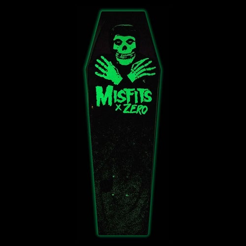 ZERO DECK ゼロ デッキ TEAM MISFITS FIEND COFFIN GITD 9.5 スケートボード スケボー 4