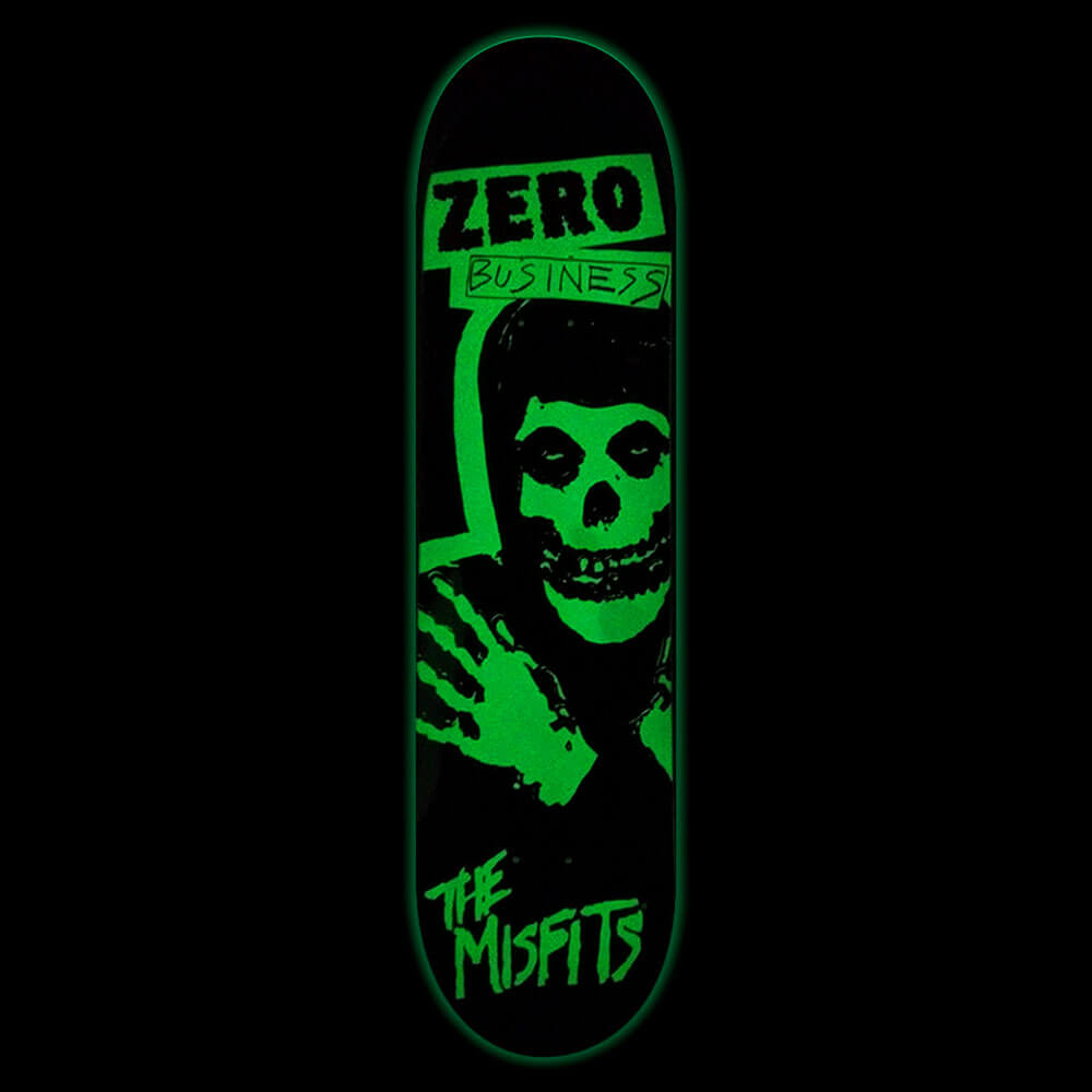 ZERO DECK ゼロ デッキ TEAM MISFITS ZERO BUSINESS GITD 8.25 スケートボード スケボー 3