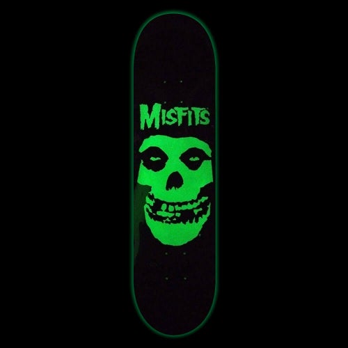 ZERO DECK ゼロ デッキ TEAM MISFITS FIEND SKULL GITD 8.25 スケートボード スケボー 3