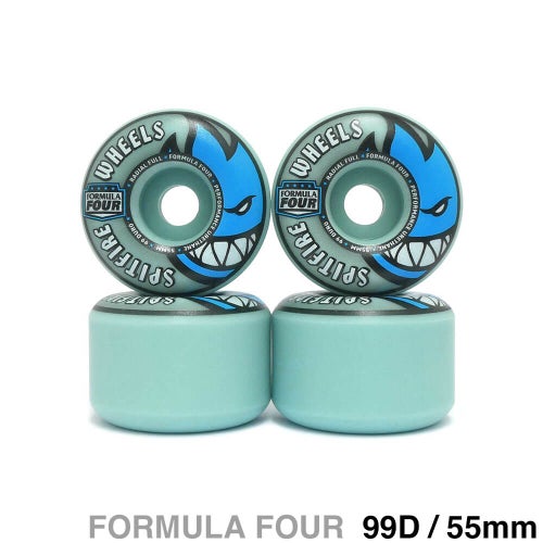 SPITFIRE WHEEL スピットファイヤー ウィール FORMULA FOUR（F4）99D RADIAL FULL ライトブルー 55mm スケートボード スケボー 1