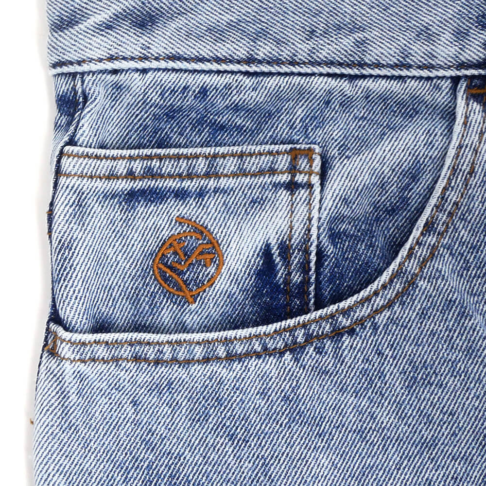 POLAR SHORTS ポーラー ショーツ BIGBOY HEAVY WASHED BLUE スケートボード スケボー 6