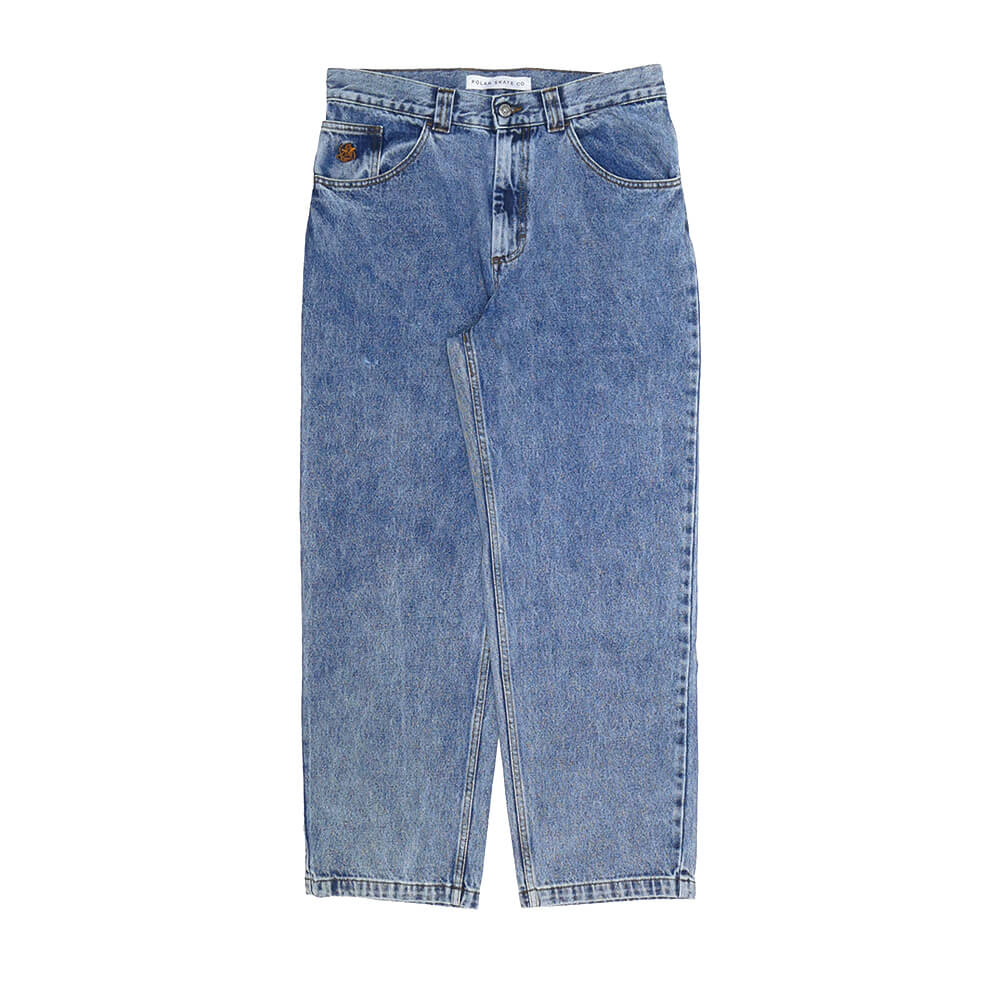 POLAR JEANS ポーラー パンツ ジーンズ 93! PANTS HEAVY WASHED BLUE スケートボード スケボー 