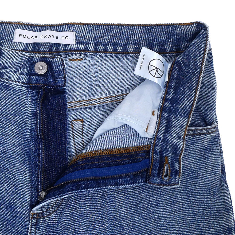 POLAR JEANS ポーラー パンツ ジーンズ 93! PANTS HEAVY WASHED BLUE スケートボード スケボー 3