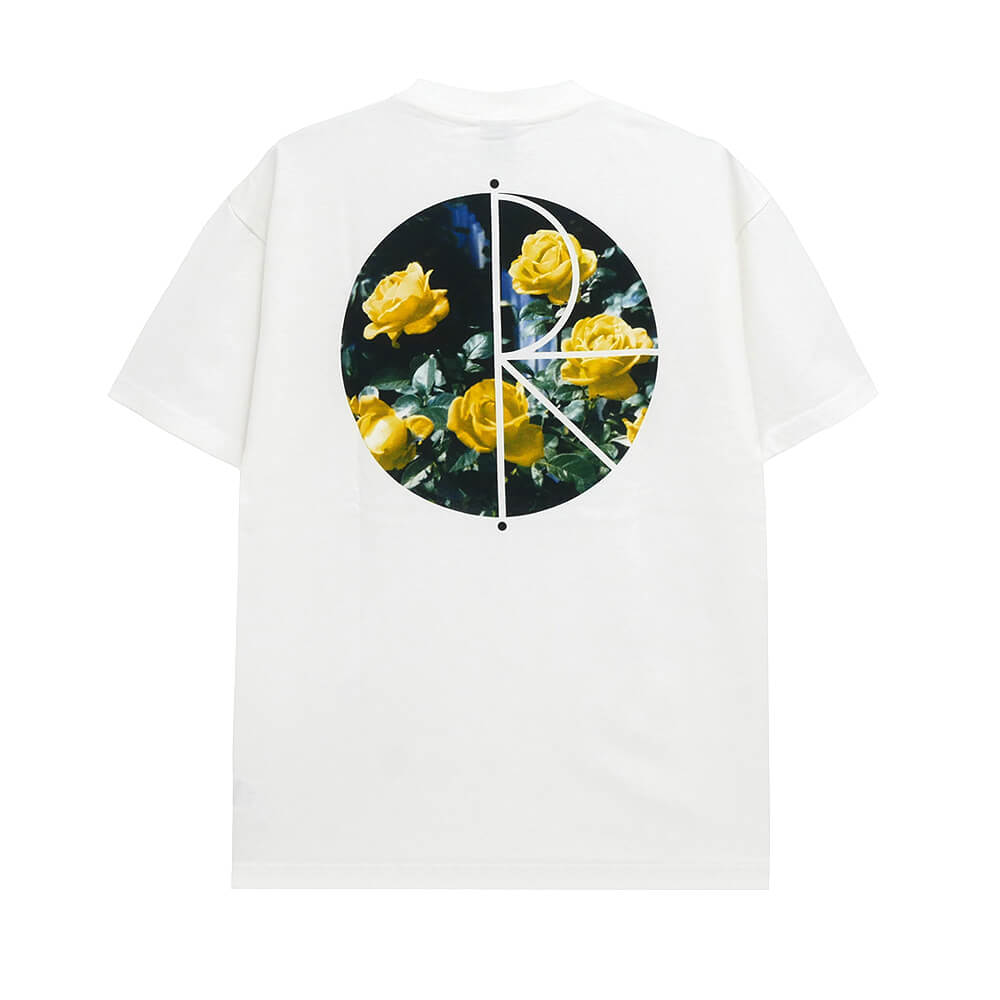 POLAR T-SHIRT ポーラー Tシャツ FILL LOGO MARTAS ROSES WHITE スケートボード スケボー 
