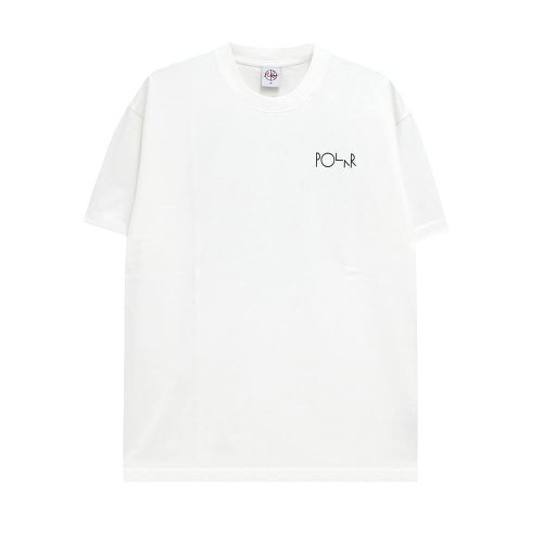 POLAR T-SHIRT ポーラー Tシャツ FILL LOGO MARTAS ROSES WHITE スケートボード スケボー 1