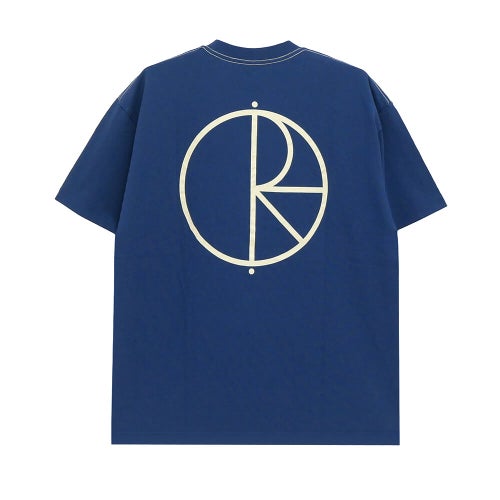 POLAR T-SHIRT ポーラー Tシャツ STROKE LOGO CONTRAST GREY BLUE スケートボード スケボー 