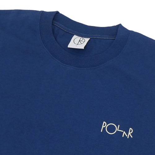 POLAR T-SHIRT ポーラー Tシャツ STROKE LOGO CONTRAST GREY BLUE スケートボード スケボー 2