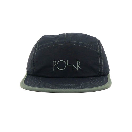 POLAR CAP ポーラー キャップ VILDE BLACK/ARMY GREEN スケートボード スケボー 1