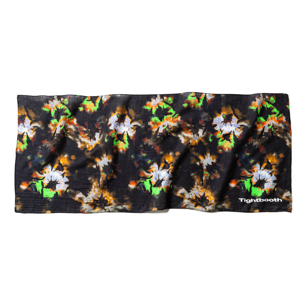 TIGHTBOOTH（TBPR）TENUGUI タイトブース 手ぬぐい BLOOM TENUGUI BLACK スケートボード スケボー 1