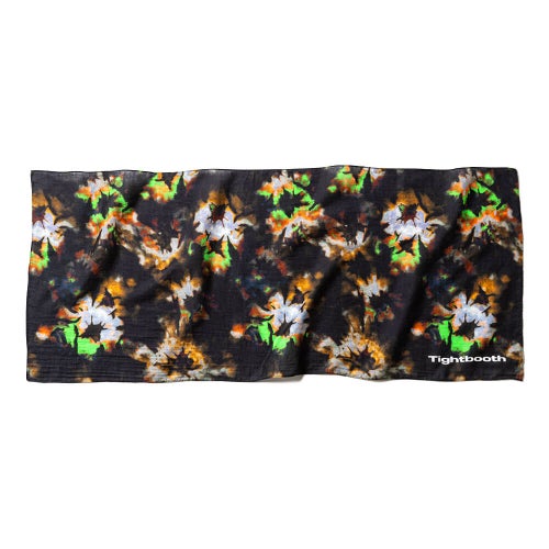 TIGHTBOOTH（TBPR）TENUGUI タイトブース 手ぬぐい BLOOM TENUGUI BLACK スケートボード スケボー 1
