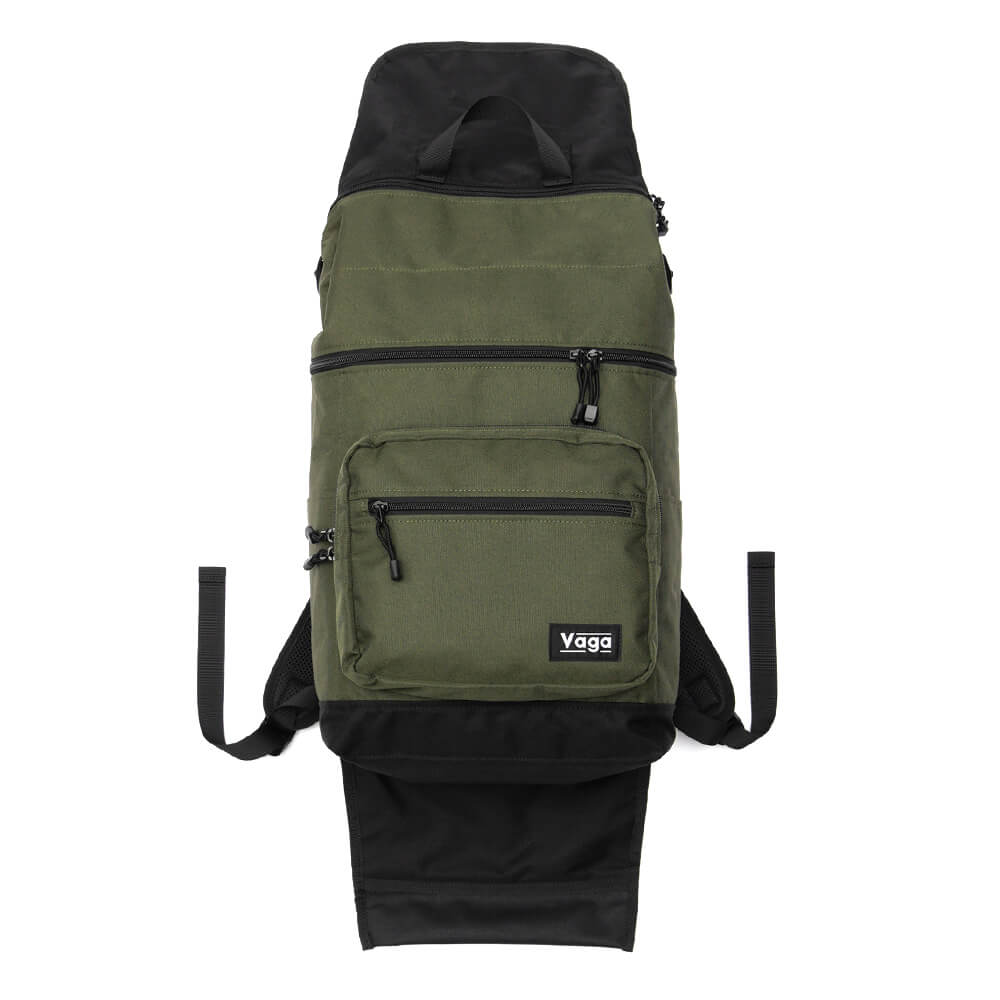 スケートボード収納可能 VAGA BACKPACK バガ バッグ バックパック リュック WEDGE XP DARK OLIVE スケボー 4