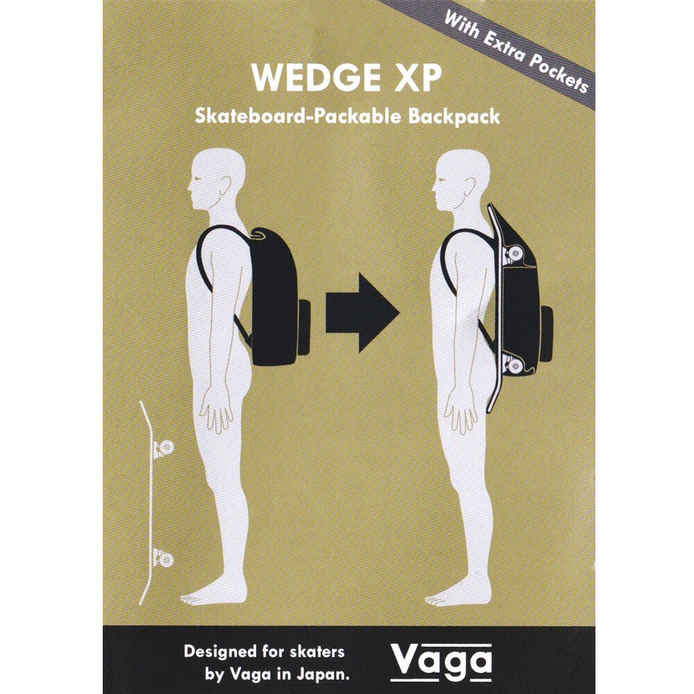 スケートボード収納可能 VAGA BACKPACK バガ バッグ バックパック リュック WEDGE XP DARK OLIVE スケボー 15
