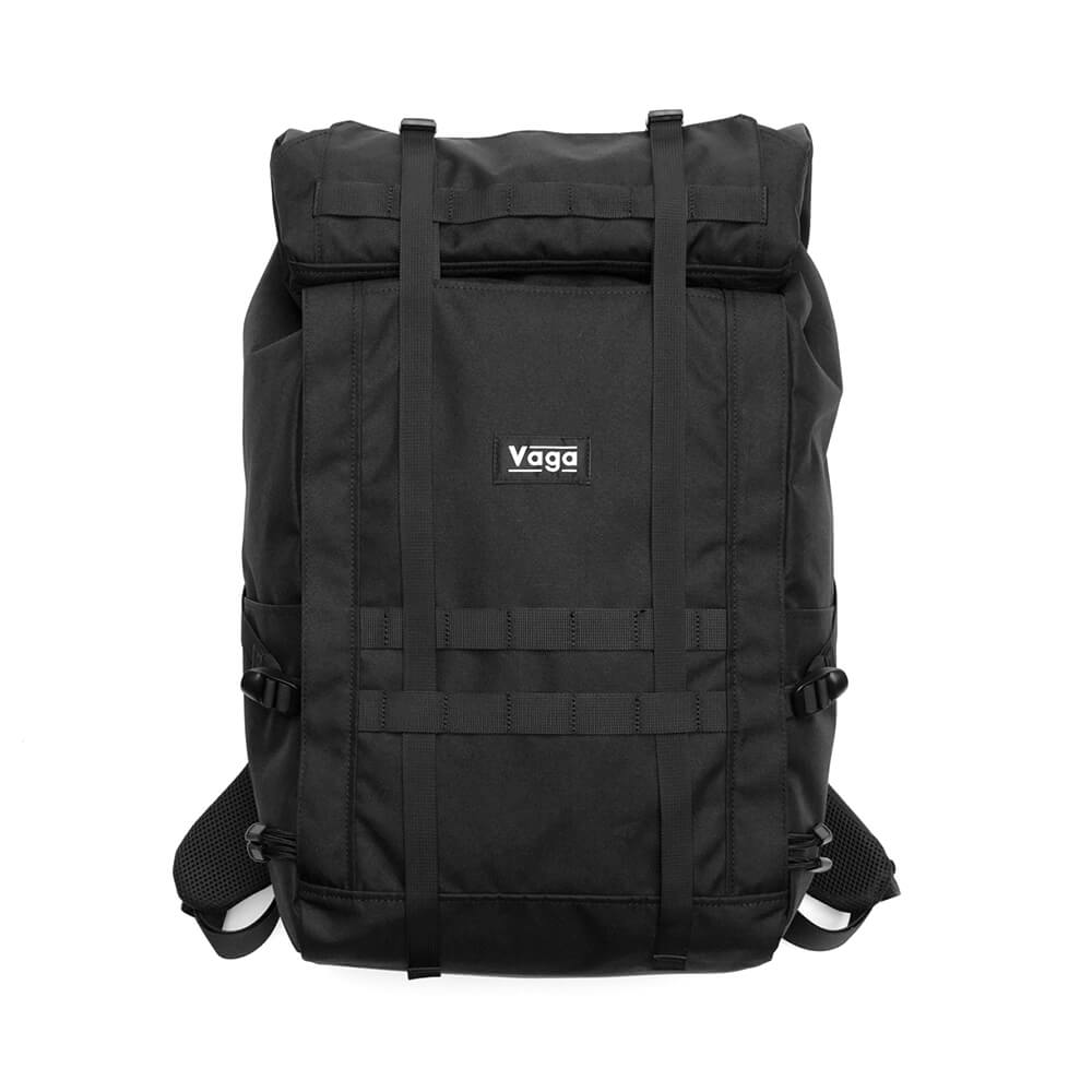 スケートボード収納可能 VAGA BACKPACK バガ バッグ バックパック リュック STEALTH 3G BLACK スケートボード スケボー 1