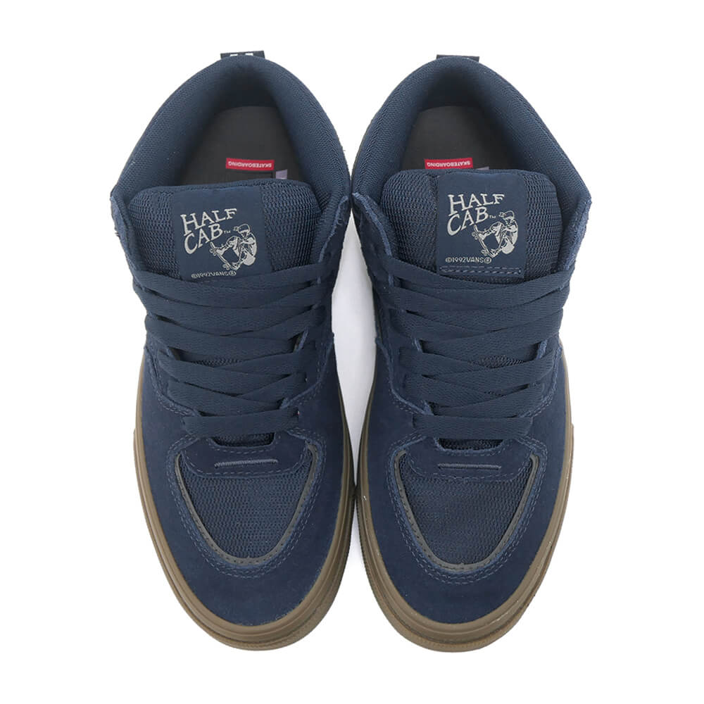 VANS SHOES バンズ シューズ スニーカー ハーフキャブ SKATE HALF CAB WAFFLECUP NAVY/DARK GUM（US企画） スケートボード スケボー　2