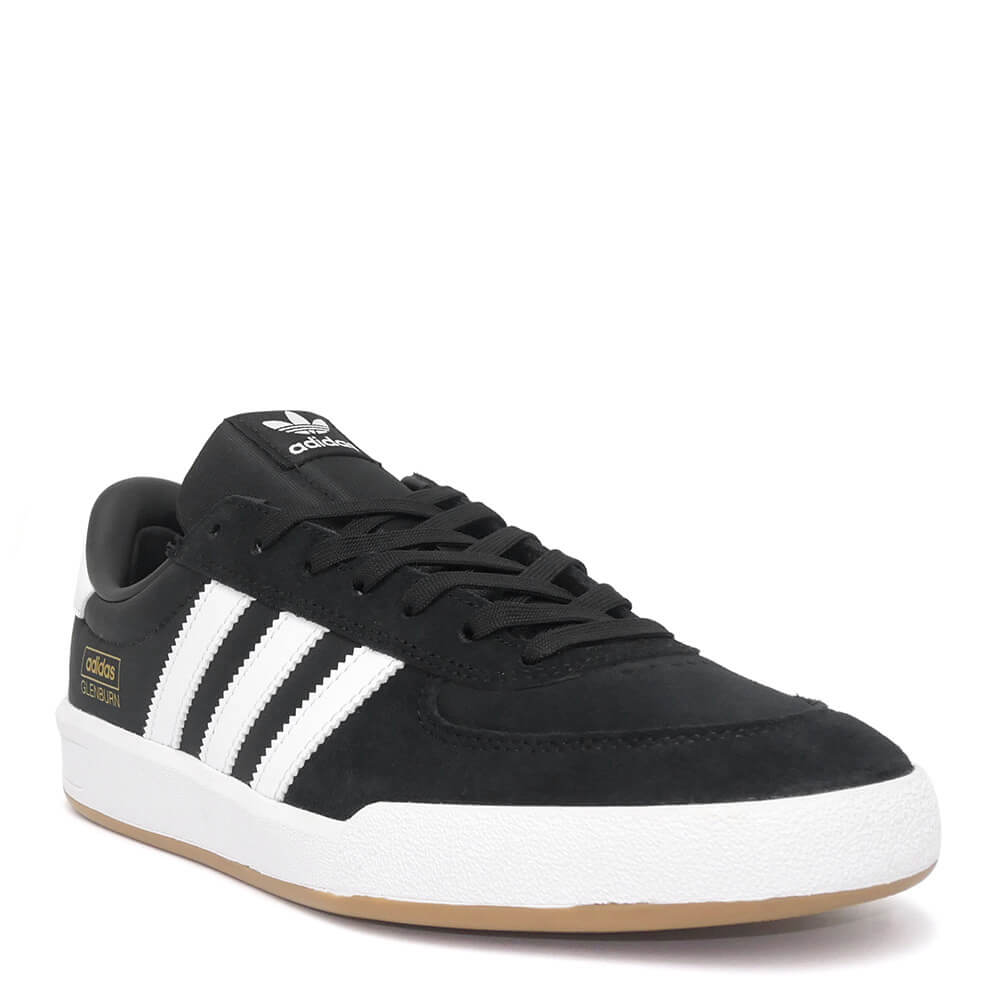 ADIDAS SKATEBOARDING SHOES アディダススケートボーディング シューズ スニーカー GLENBURN BLACK/WHITE/GUM HP3514 スケートボード スケボー 1