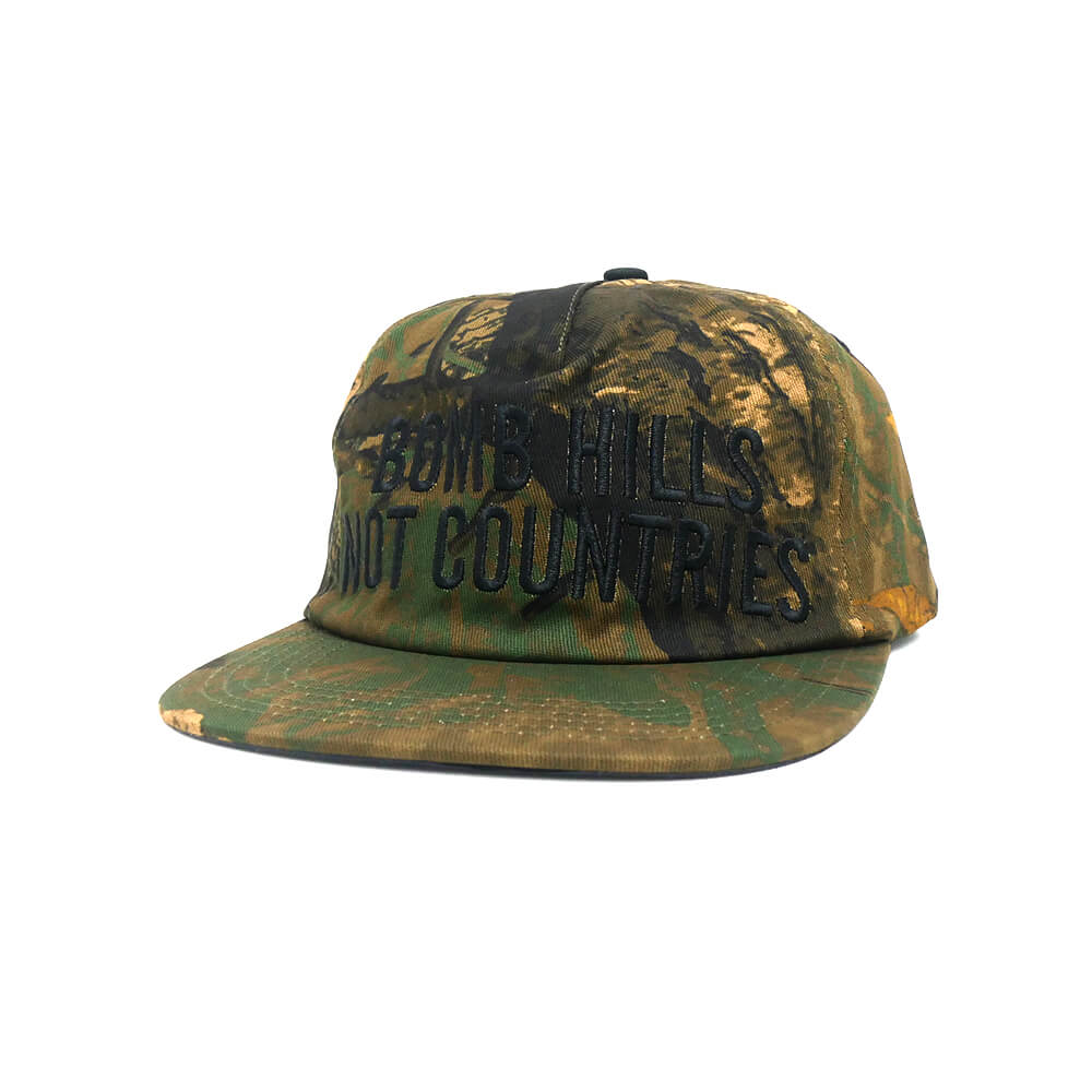 GX1000 CAP ジーエックス1000 キャップ BOMB HILLS SNAPBACK CAMO スケートボード スケボー 