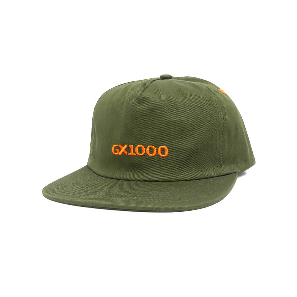 GX1000 CAP ジーエックス1000 キャップ MINI OG LOGO SNAPBACK MILITARY GREEN スケートボード スケボー 