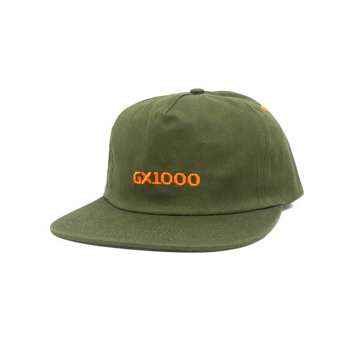 GX1000 CAP ジーエックス1000 キャップ MINI OG LOGO SNAPBACK MILITARY GREEN スケートボード スケボー 