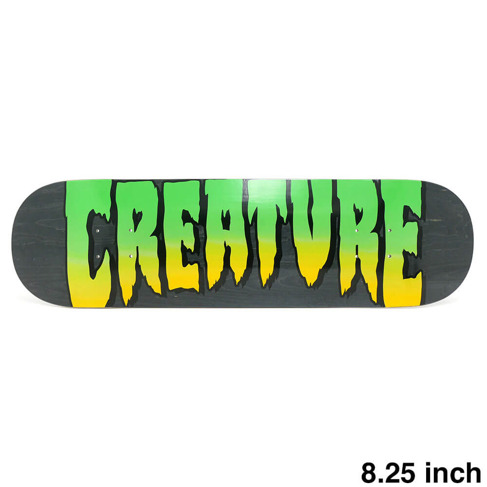 CREATURE DECK クリーチャー デッキ TEAM LOGO STUMPS BLACK STAIN 8.25 スケートボード スケボー 1