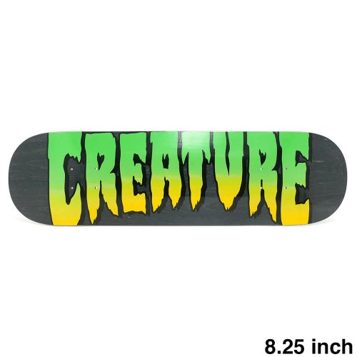 CREATURE DECK クリーチャー デッキ TEAM LOGO STUMPS BLACK STAIN 8.25 スケートボード スケボー 1