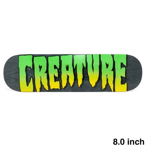 CREATURE DECK クリーチャー デッキ TEAM LOGO STUMPS BLACK STAIN 8.0 スケートボード スケボー 1