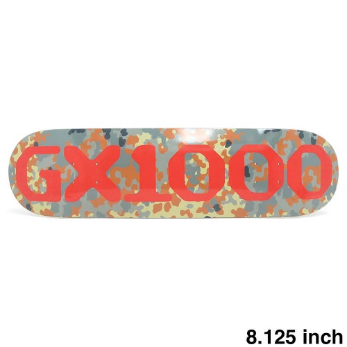GX1000 DECK ジーエックス1000 デッキ TEAM OG LOGO CAMO RED 8.125 スケートボード スケボー 1