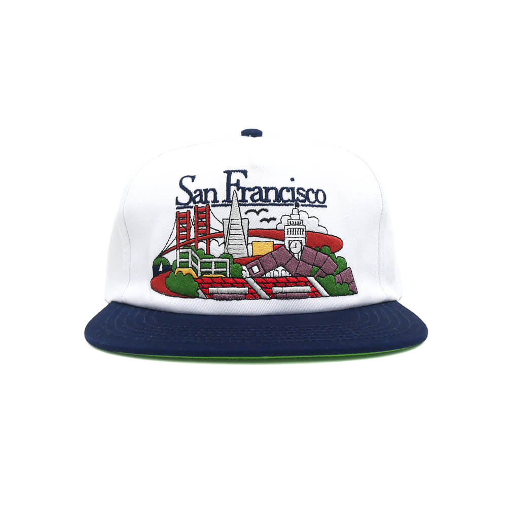 REAL CAP リアル キャップ SFC SNAPBACK WHITE/NAVY スケートボード