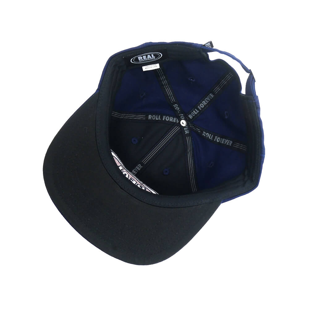 REAL CAP リアル キャップ OVAL EMB STRAPBACK NAVY/RED/WHITE スケートボード スケボー 3