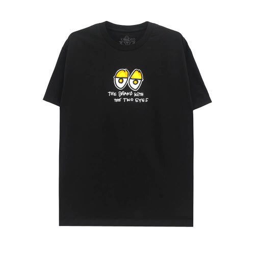 KROOKED T-SHIRT クルキッド Tシャツ TWO EYES FILL BLACK スケートボード スケボー 