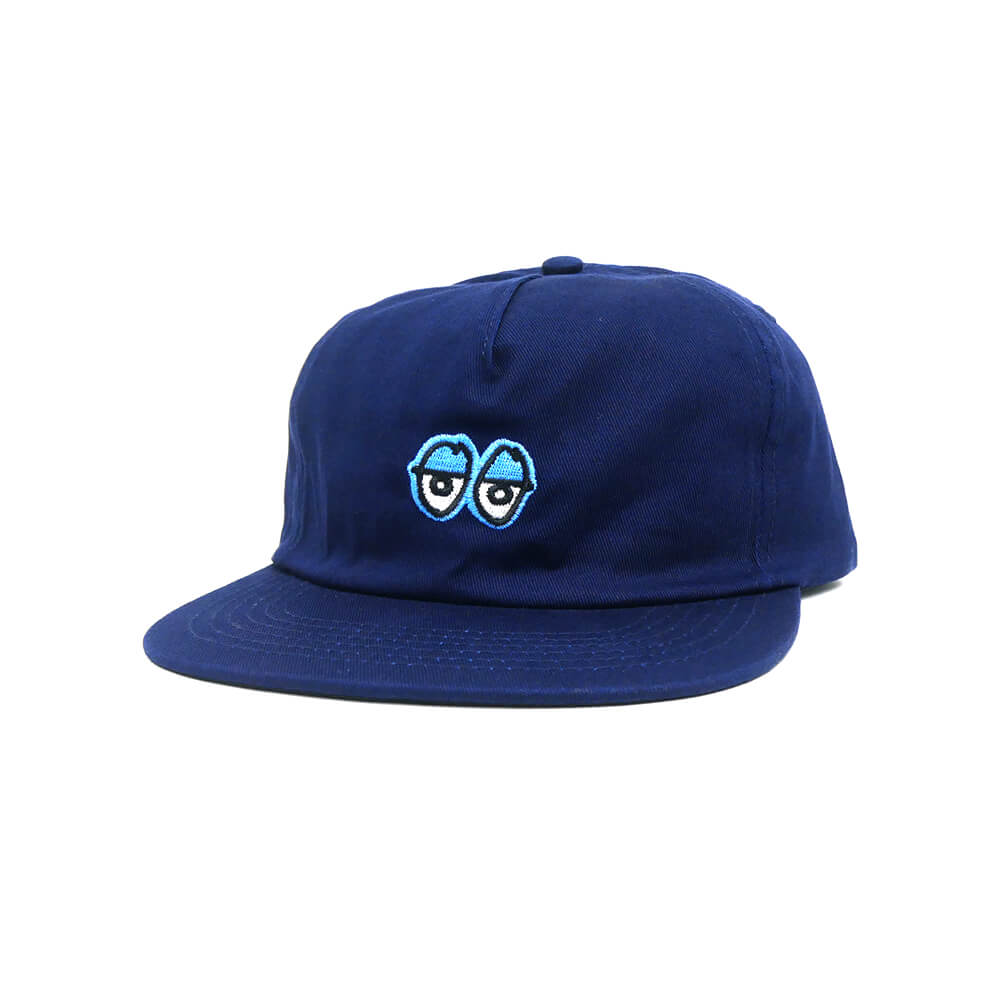 KROOKED CAP クルキッド キャップ EYES SNAPBACK NAVY/BLUE スケートボード スケボー 