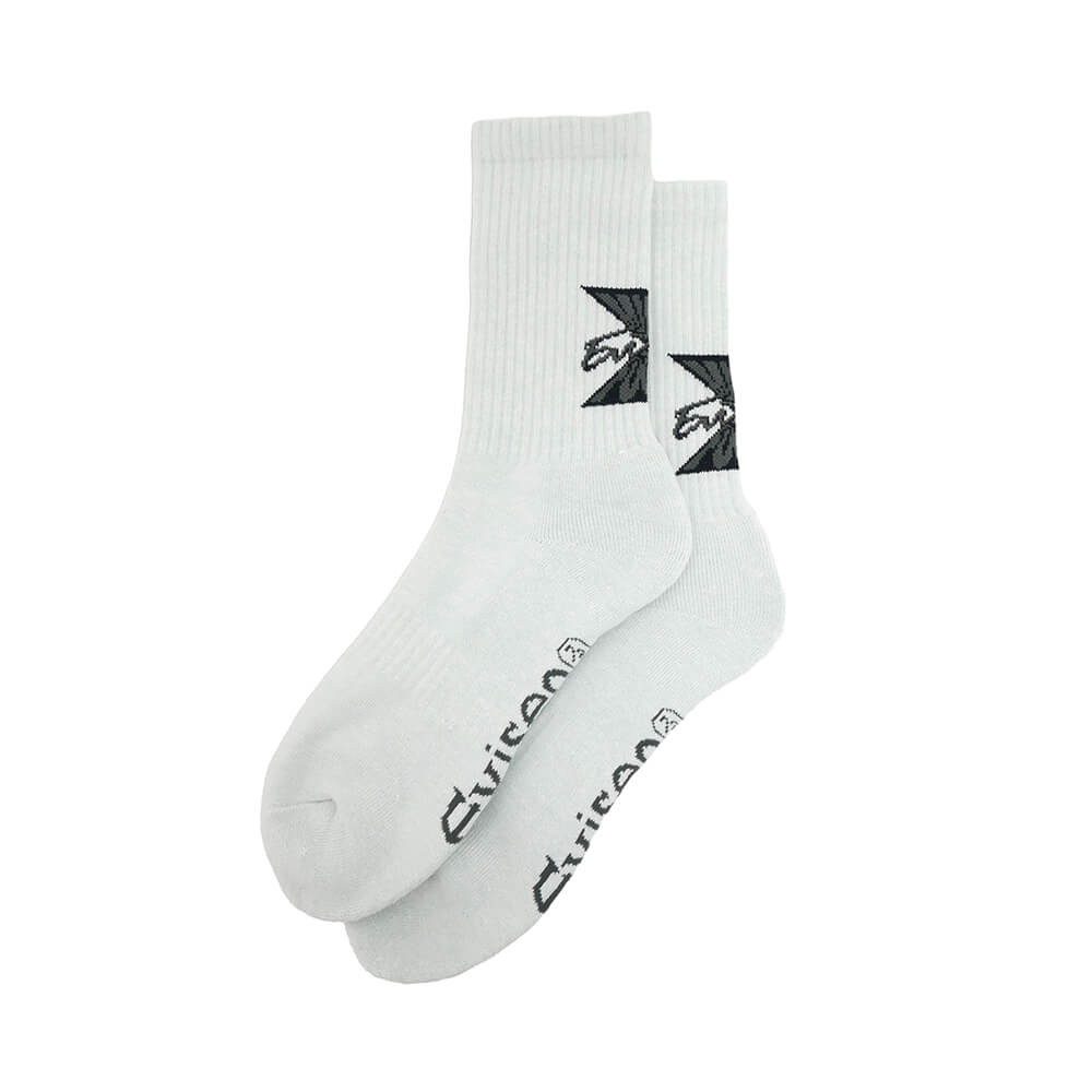 EVISEN SOCKS エビセン ソックス 靴下 MIND FUCK GREY スケートボード スケボー 3