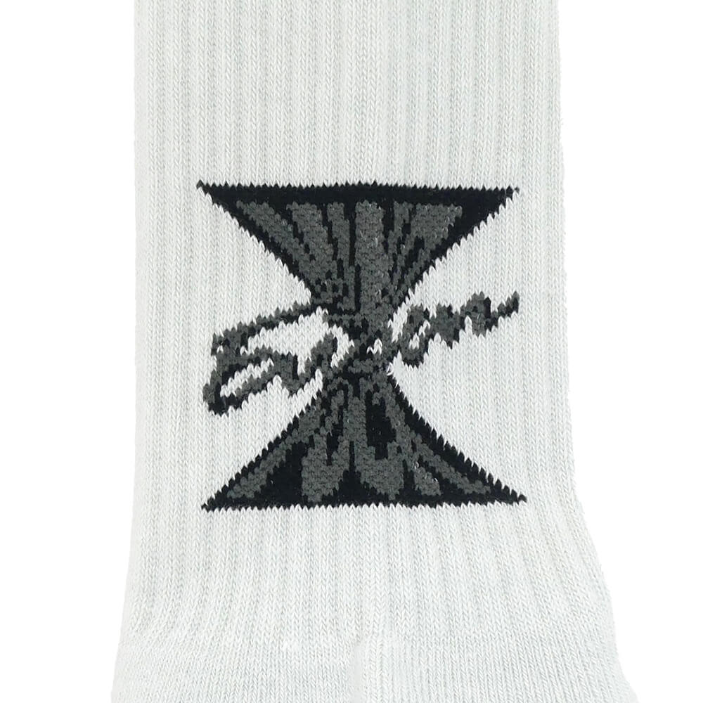 EVISEN SOCKS エビセン ソックス 靴下 MIND FUCK GREY スケートボード スケボー 4