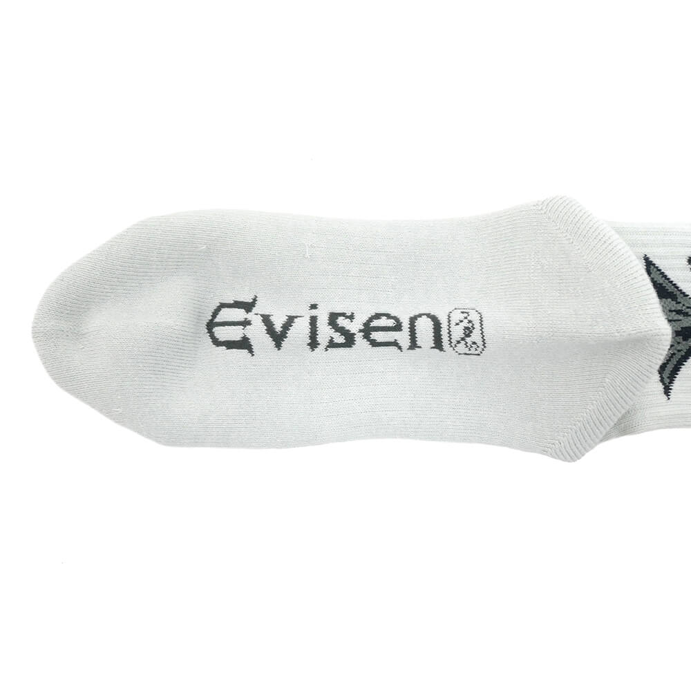 EVISEN SOCKS エビセン ソックス 靴下 MIND FUCK GREY スケートボード スケボー 5
