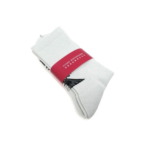 EVISEN SOCKS エビセン ソックス 靴下 MIND FUCK GREY スケートボード スケボー 6