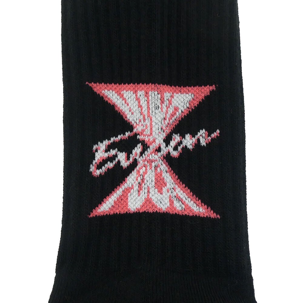 EVISEN SOCKS エビセン ソックス 靴下 MIND FUCK BLACK スケートボード スケボー 4