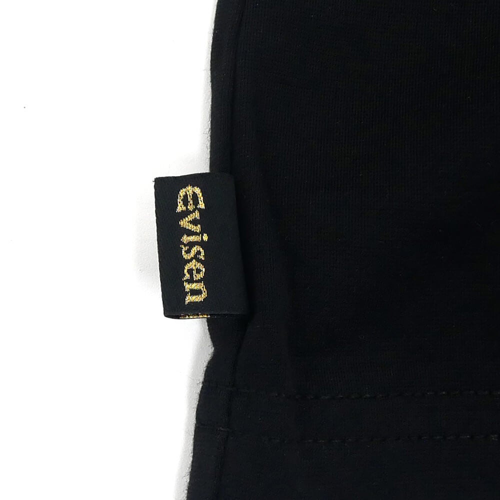 EVISEN T-SHIRT エビセン Tシャツ JULIEN E LOGO TECH BLACK スケートボード スケボー 2