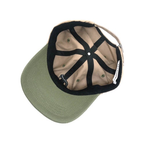 EVISEN CAP エビセン キャップ ONE-UP 6 PANEL BEIGE/OLIVE スケートボード スケボー 3
