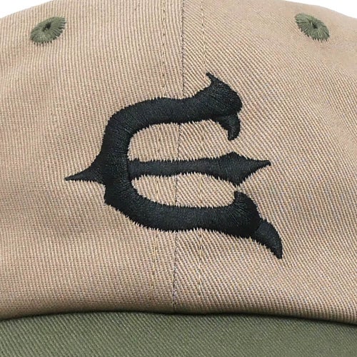 EVISEN CAP エビセン キャップ ONE-UP 6 PANEL BEIGE/OLIVE スケートボード スケボー 4