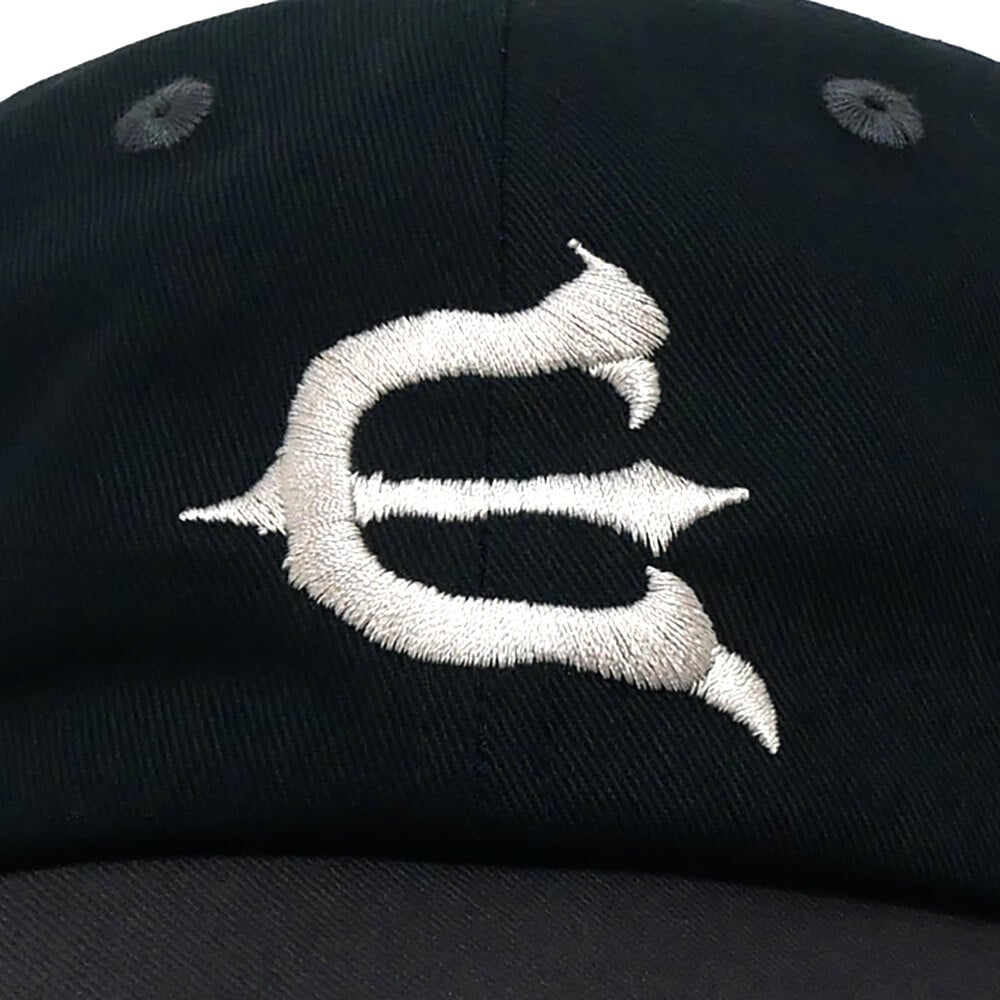 EVISEN CAP エビセン キャップ ONE-UP 6 PANEL BLACK/CHARCOAL