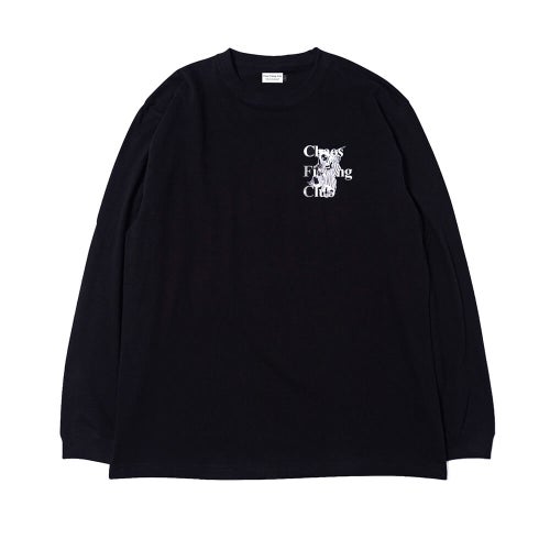 CHAOS FISHING CLUB LONG SLEEVE カオスフィッシングクラブ ロングスリーブTシャツ THE ORIGINAL FISHING GIRL BLACK スケートボード スケボー 1