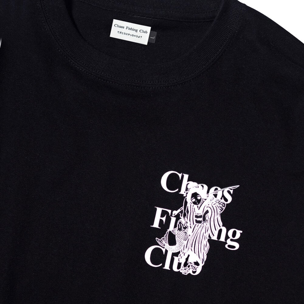 CHAOS FISHING CLUB LONG SLEEVE カオスフィッシングクラブ ロングスリーブTシャツ THE ORIGINAL FISHING GIRL BLACK スケートボード スケボー 2