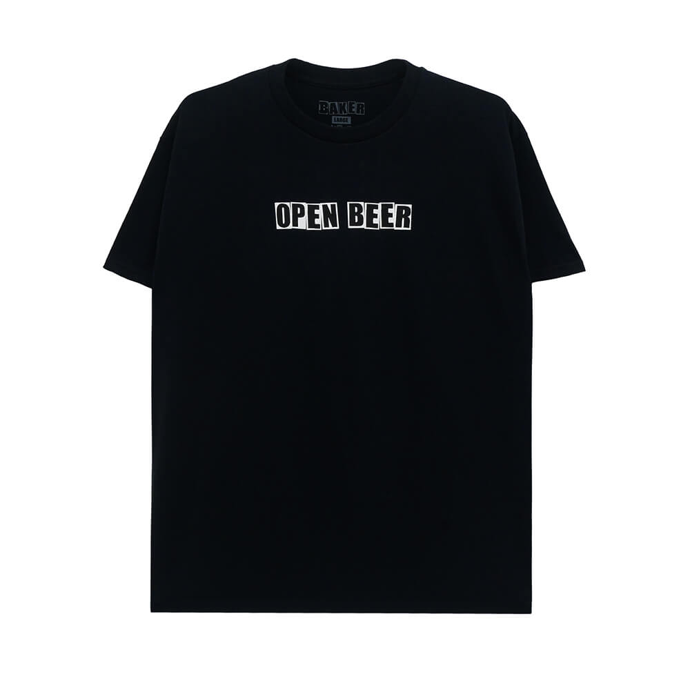 BAKER T-SHIRT ベイカー Tシャツ OPEN BLACK スケートボード スケボー 