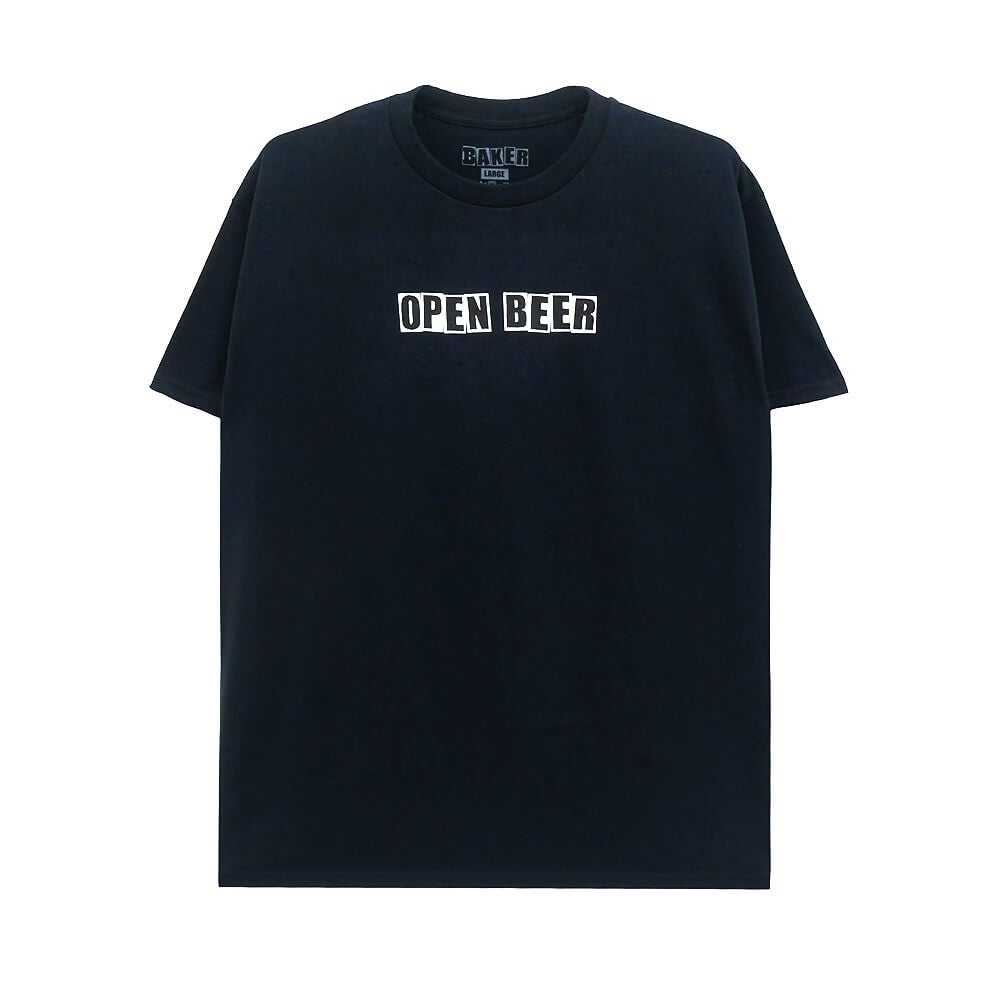 BAKER T-SHIRT ベイカー Tシャツ OPEN BLACK スケートボード スケボー 